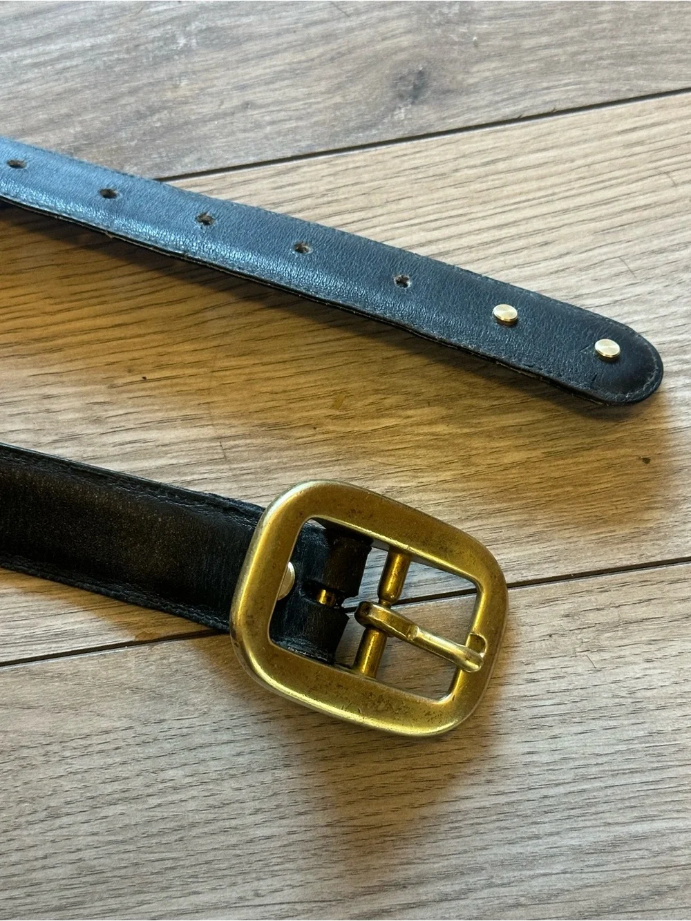 Dunhill Belt in Leather and Brass